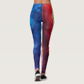 Rokerige Waterverf PERSONALISEREN Leggings (Achterkant)
