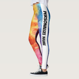 Rokerige Waterverf PERSONALISEREN Leggings