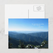 rokermtns w/sneeuw: Mtns belt.. John Muir Briefkaart (Voorkant / Achterkant)