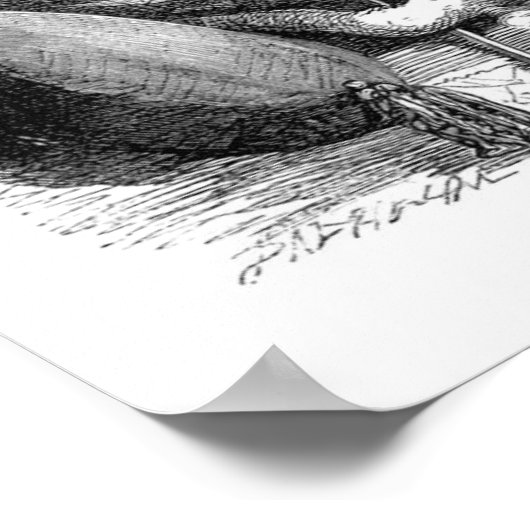 Rokerpijp 11 x 8,5 inch, Poster papier (steen) (Hoek)