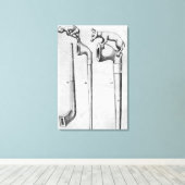 Rokerpijpen Canvas Afdruk (Insitu (Houten vloer))