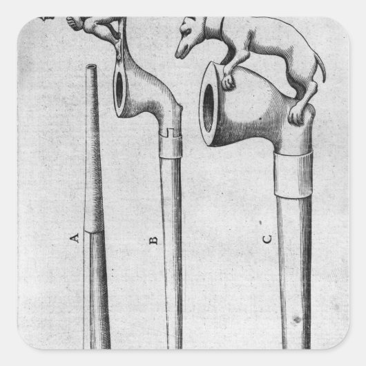 Rokerpijpen Vierkante Sticker (Voorkant)