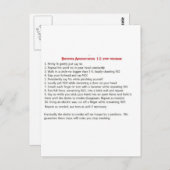 Rokers 12 stappen briefkaart (Voorkant / Achterkant)