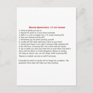 Rokers 12 stappen briefkaart