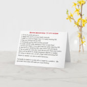 Rokers 12 stappen kaart (Gele Bloem)