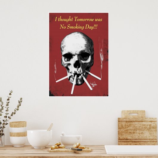 Rokerschuim Poster (Keuken)