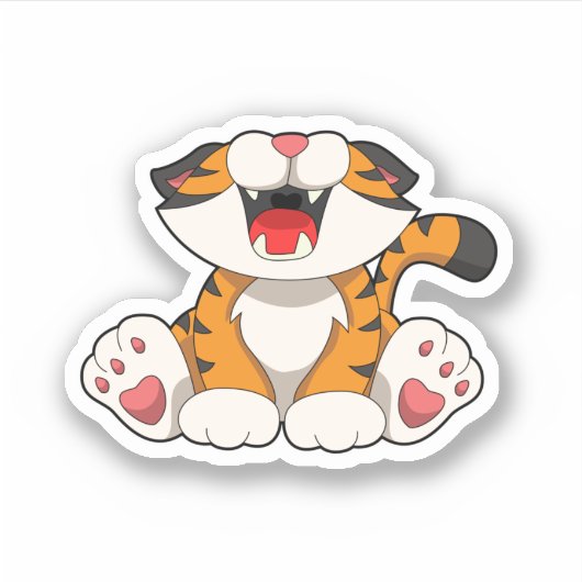 Rokertijger Sticker (Voorkant)