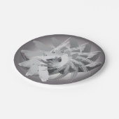 rokervis papieren bordje (Gekanteld)