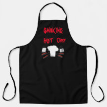 Rokheet koken Chef All-Over Print Schort, Groot