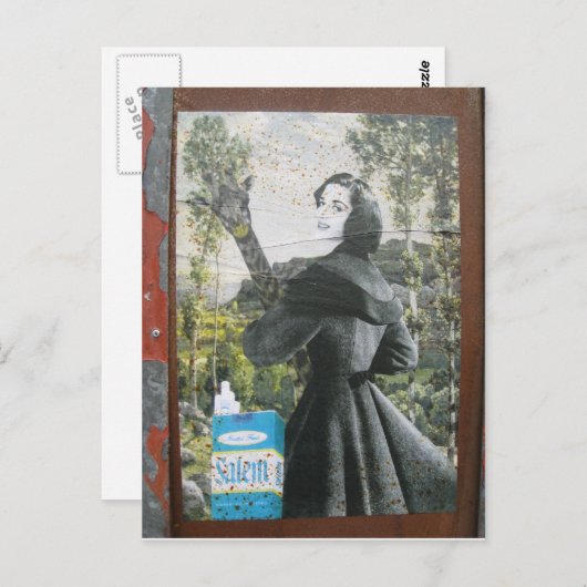 Rokin-giraffe Briefkaart (Voorkant / Achterkant)