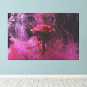 Rokin Roos Wall Canvas Afdruk (Insitu (Houten vloer))