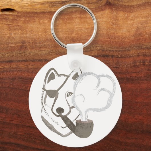 Roking Wolf Sleutelhanger (Voorkant)