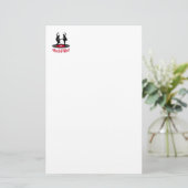 Rokken en rollen briefpapier (Staand voorkant)