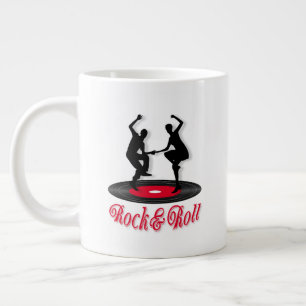 Rokken en rollen grote koffiekop