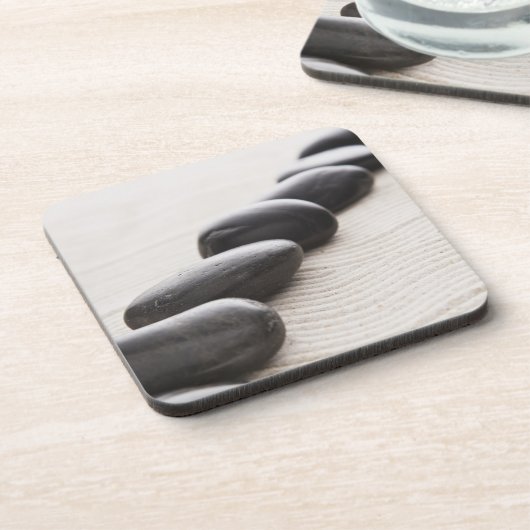 Rokken op zand bier onderzetter (Linkerzijde)