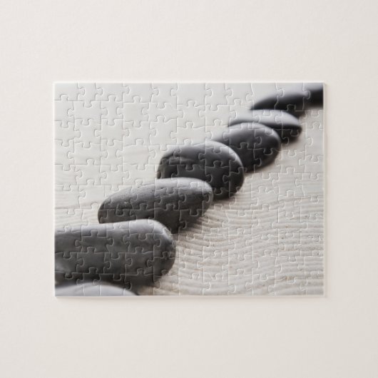 Rokken op zand legpuzzel (Horizontaal)