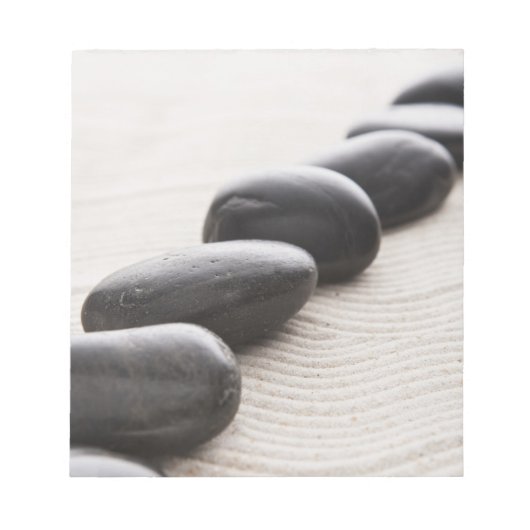 Rokken op zand notitieblok (Voorkant)