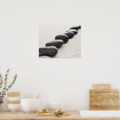 Rokken op zand poster (Keuken)