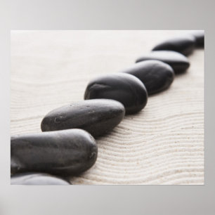 Rokken op zand poster