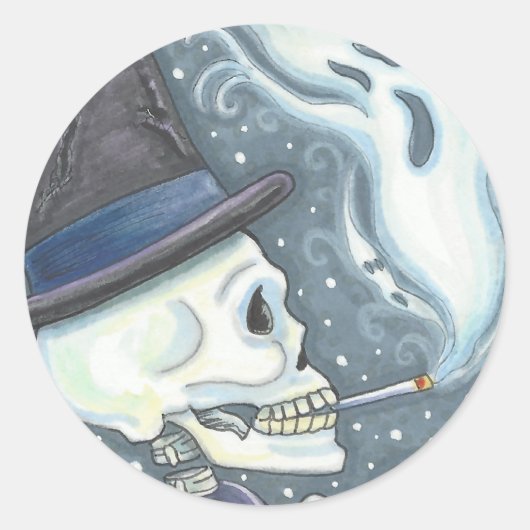 ROKSKELETON, CEMETERY STICKERS SHEET RAND (Voorkant)