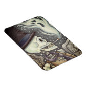 ROKSKELETON MET GHOSTS IN SPOOKY-CEMETERS MAGNEET (Rechterzijde)