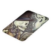 ROKSKELETON MET GHOSTS IN SPOOKY-CEMETERS MAGNEET (Linkerzijde)