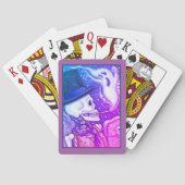 ROKSKELETON MET GHOSTS IN SPOOKY-CEMETERS POKERKAARTEN (Achterkant)