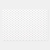 Roky Gray Polka Dot en Striped and Solid Inpakpapier Vel (Voorkant)
