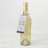 Roky Grey Boos & Booze Halloween Party Flessenhanger (Schuin)