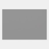 Roky Grey Polka Dot Wide Striped and Solid Inpakpapier Vel (Voorkant 3)