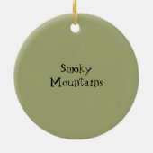 Roky Mountains Outhouse Keramisch Ornament (Achterkant)