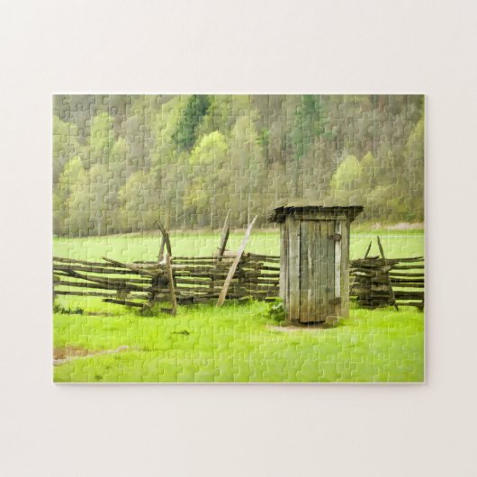 Roky Mountains Outhouse Legpuzzel (Horizontaal)