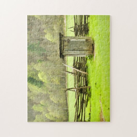 Roky Mountains Outhouse Legpuzzel (Verticaal)