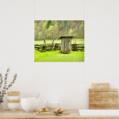 Roky Mountains Outhouse Poster (Keuken)