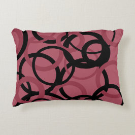 Roky Topaz en zwarte cirkels Accent Kussen