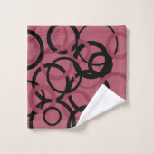 Roky Topaz en zwarte cirkels Bad Handdoek (Wasdoekje)