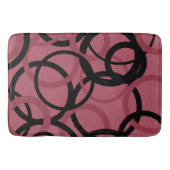 Roky Topaz en zwarte cirkels Badmat (Voorkant)