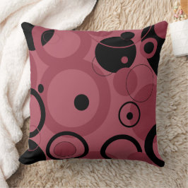 Roky Topaz en zwarte cirkels Kussen