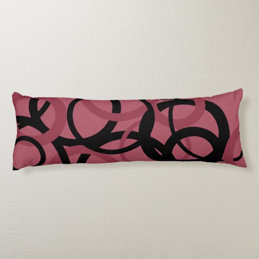 Roky Topaz en zwarte cirkels Lichaamskussen (Achterkant)