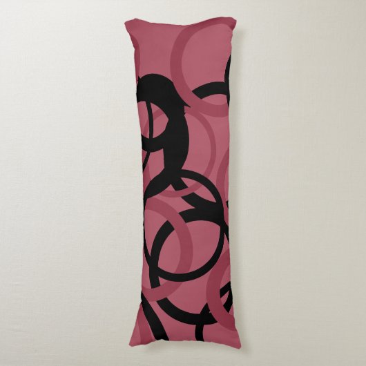 Roky Topaz en zwarte cirkels Lichaamskussen (Voorkant Verticaal)