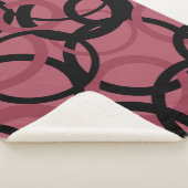 Roky Topaz en zwarte cirkels Sherpa Deken (3/4)