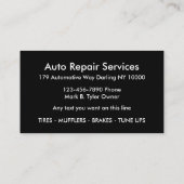 Rol, automatisch vormig ontwerp visitekaartje (Achterkant)