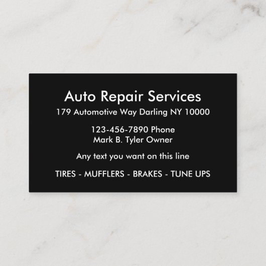 Rol, automatisch vormig ontwerp visitekaartje (Achterkant)