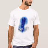 Rol blauw ontwerp t-shirt (Voorkant)