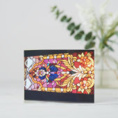 Rol, bloemen en sieraden briefkaart (Staand voorkant)