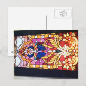 Rol, bloemen en sieraden briefkaart (Voorkant / Achterkant)