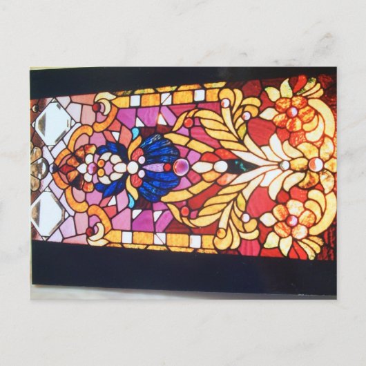 Rol, bloemen en sieraden briefkaart (Voorkant)