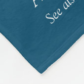 Rol Brother Definition Quote Modern Blue Fun Fleece Deken (Hoek)