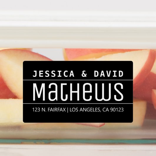 Rol creatief stijlvol zwart-wit waterdicht labels (Aangebracht)