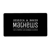 Rol creatief, zwart en wit etiket (Voorkant)